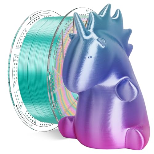 Conjure Silk Rainbow PLA 3D Drucker Filament, Multicolor Rainbow PLA Pink Lila Grün Gelb Candy Filament 1.75mm 3D Druck Filament 1KG/2.2LB Conjure Silk Rainbow PLA 3D Drucker Filament, Multicolor Rainbow PLA Pink Lila Grün Gelb Candy Filament 1.75mm 3D Druck Filament 1KG/2.2LB von chitu systems