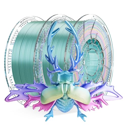 Conjure Silk Rainbow PLA 3D Drucker Filament, Multicolor Rainbow PLA Rot Blau Lila Gelb Grün Mini Filament 1.75mm 3D Druck Filament 2KG/4.4LB Conjure Silk Rainbow PLA 3D Drucker Filament, Multicolor Rainbow PLA Rot Blau Lila Gelb Grün Mini Filament 1.75mm 3D Druck Filament 2KG/4.4LB von chitu systems