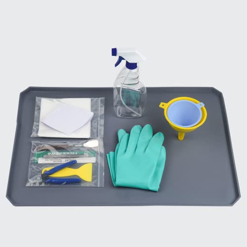 Reinigungswerkzeug-Sets für Harz-3D-Drucker, Silikonmatte, Pinzette, Harzfilter, Schaber, Handschuhe, Flasche, Kunststoffentfernungswerkzeug zur Reinigung, Harzdrucker-Reinigungssets von chitu systems