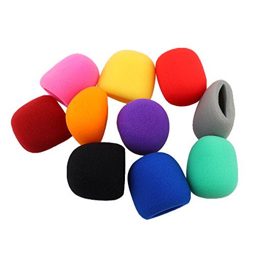 10 Farben Handheld Stage Microphone Windschutzscheibe Mic Foam Cover von chiwanji