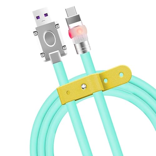 chubbycable Neon Chubby – Schnellladekabel, UFO-Neon-Kabel, langlebiges Ladekabel, ultradickes Silikon, LED-Licht, Handy-Ladekabel, Hellblau, USB A auf Typ-C, 100 cm chubbycable Neon Chubby – Schnellladekabel, UFO-Neon-Kabel, langlebiges Ladekabel, ultradickes Silikon, LED-Licht, Handy-Ladekabel, Hellblau, USB A auf Typ-C, 100 cm von chubbycable