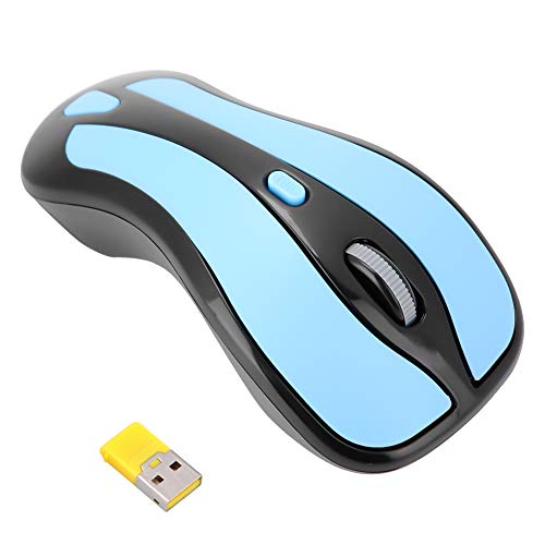 2,4 GHz Drahtlose Optische Maus, Gyroskop Fly Air Maus, Kompatibel mit Windows Android Mac OS für PC Smart TV Set Top Box(blau+schwarz) von ciciglow