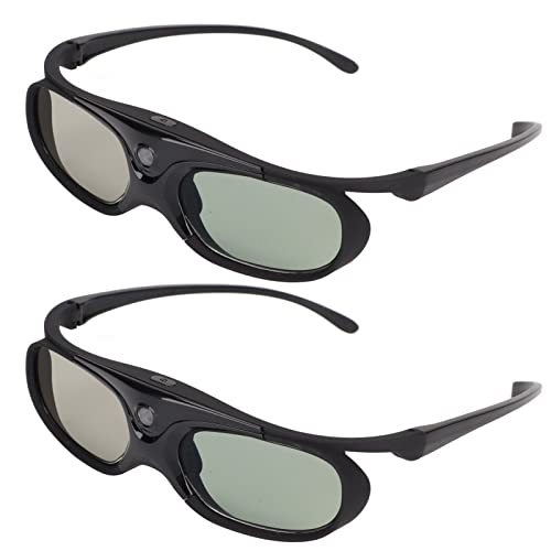 2 Stück 3D-Brille, 144 Hz 3D-Aktiv-Shutter-Brille DLP LinK LCD-Linse 3D-Brille für 3D-DLP-Orojektoren 2 Stück 3D-Brille, 144 Hz 3D-Aktiv-Shutter-Brille DLP LinK LCD-Linse 3D-Brille für 3D-DLP-Orojektoren von ciciglow