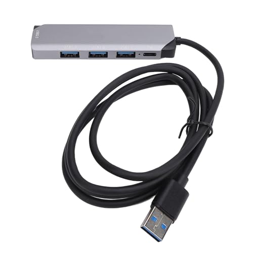 4-Port-USB-Hub, Schnelle Datenübertragung, Aluminiumlegierung, -5-W-USB-Splitter, USB 2.0 X 3, USB 3.0 X 1 Eingangsanschluss von ciciglow