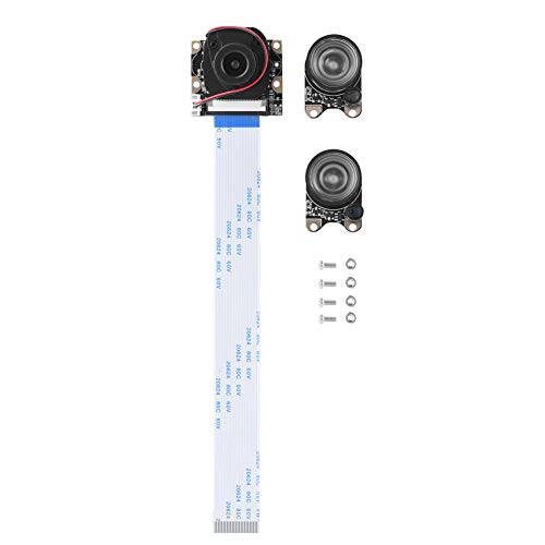 5MP-Kameramodul, Manuelles IR-Schnitt-Nachtsicht-Kameraboard mit 2-teiligem Fülllicht für Raspberry Pi 2/B+ 3,6 Mm Einstellbare Brennweite von ciciglow