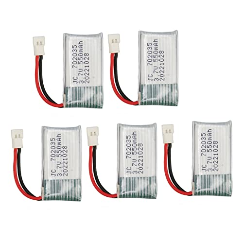 5PCS 3,7 V 550mAh Li Akku, RC Drohnen Batterie Ersatz UAV Lipo Akku für Hubsan X4 H107 H107L H107D MJXRC F47 DFD F180 RC Drohne von ciciglow