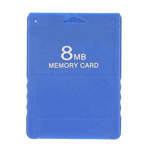 8 MB Hochgeschwindigkeits-Speicherkarte für Spiele, FMCB1.966-Speicherkarte für Spiele, Kompatibel mit Playstation 2, Plug-and-Play, Zubehör für PS2-Konsolenspiele(Blau) von ciciglow