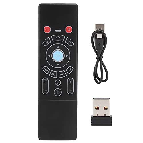 Air Mouse Remote, Air Remote Maustastatur 2,4 G 6-Achsen Gyroskop Touchpad Hintergrundbeleuchtung für Android/Smart TV Box PC(Standard) von ciciglow