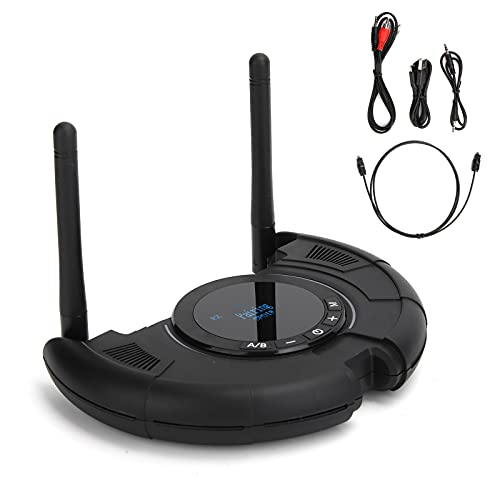 Audio-Sender-Empfänger, CSR 8675 Bluetooth 5.0-Audio-Adapter Dual-Antennen APP-Steuerung Video- und Audio-Sender für TV-PC-Kopfhörer von ciciglow