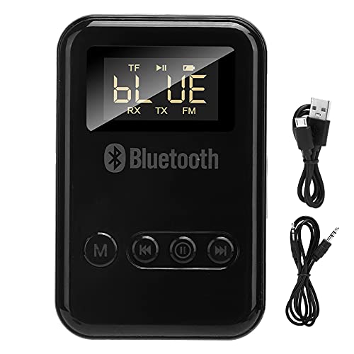 Bluetooth 5.0 Sender, 2 in 1 Bluetooth 5.0 Sender Empfänger Drahtloser Bluetooth Audio Adapter Auto FM Digitalanzeige 3,5 Mm Audiokabel von ciciglow