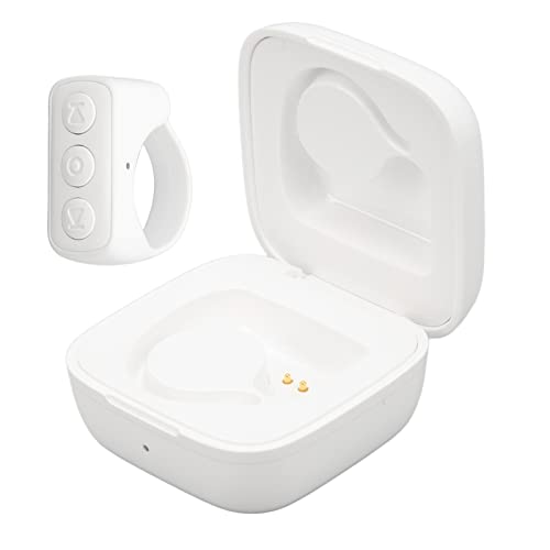 Bluetooth Remote Control Page Turner, für TikTok für Kindle App Remote Scrolling Ring Clicker, Kamera Remote Shutter Selfie Button für Handy (Weiss) von ciciglow