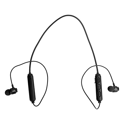 Bluetooth-Sport-Headset, Halsmontierter Rauschunterdrückungs-HiFi-Kopfhörer mit Magnetabsaugung, Ergonomischer Stereo-Kopfhörer mit Ladekabel, 180 MAh(schwarz) von ciciglow