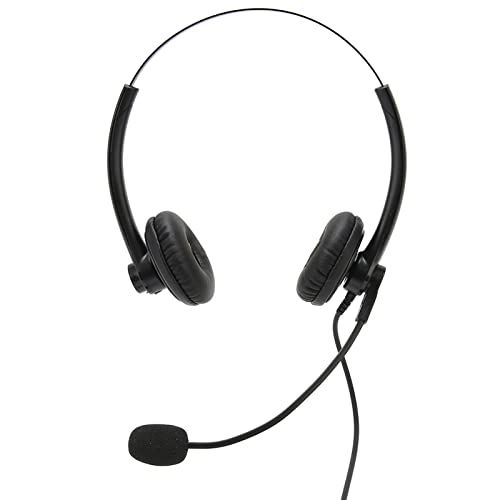 Computer-Headset mit Mikrofon, Kabelgebundenes Business-Headset mit Geräuschunterdrückungsfunktion, Call-Center-Headset für Büro, Klassenzimmer, Zuhause (USB-Schnittstelle) von ciciglow