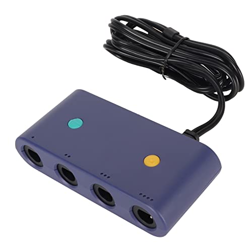 Controller-Adapter für Gamecube, 3-in-1 Game-Controller-Konverter für Switch, für WiiU, PC USB und für OS X, mit 4 Anschlüssen und 150 cm Langem Kabel von ciciglow
