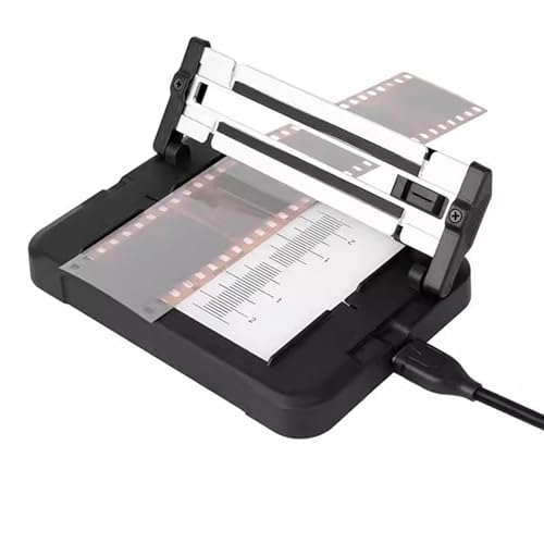 Diafilmschneider, USB-C-Negativfilmschneider, 11 Stufen Einstellbar, Filmschneidewerkzeug mit LED-Hintergrundbeleuchtung für 35-mm-Film und 120 Mittelformat-Negative von ciciglow
