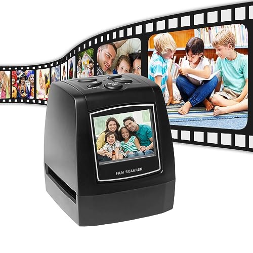 Digital Film & Slide Scanner, 2,36 in LCD-Bildschirm 48MP Film Scanner, Konvertieren 35mm/135mm Farbe Schwarz Weiß Positiv, Negative und Folien zu 5MP JPEG Digital Fotos von ciciglow