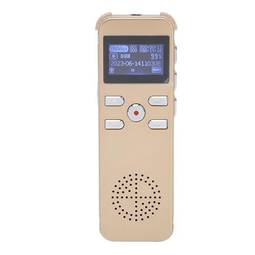 Digitaler Diktiergerät, 220 Stunden Tonaufzeichnungsgerät, MP3-Recorder für Vorlesungen, Besprechungen, Rauschunterdrückung, Geräuschlose, Doppelmikrofon (16G) von ciciglow