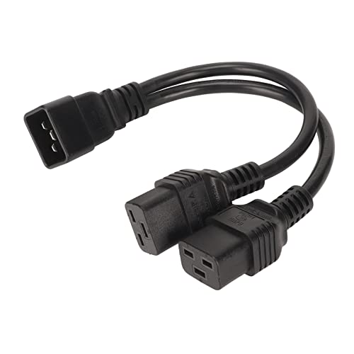 Dual IEC320 C19 auf C20 Kabel, IEC320 C19 Buchse auf IEC320 C20 Stecker Y Splitter Stromkabel für Schreibtischlampe LCD von ciciglow