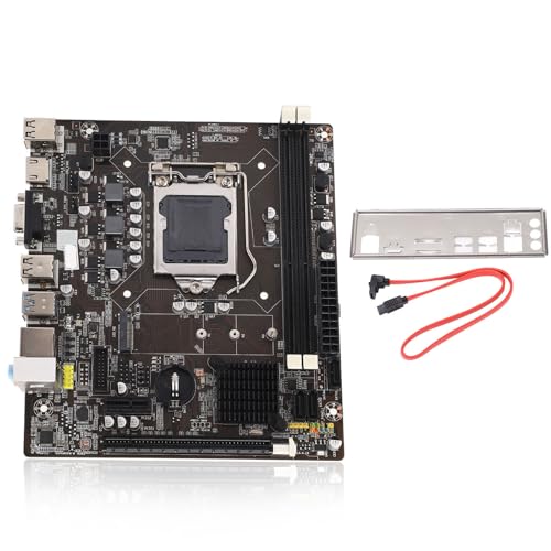 Duales DDR3-Motherboard, für Corei7, I5, I3 (für LGA1155) Computer-Mainboard PCIE8X SATA3.0 SATA2.0x3 Unterstützt ALC6625.1-Kanal-PC-Motherboard von ciciglow