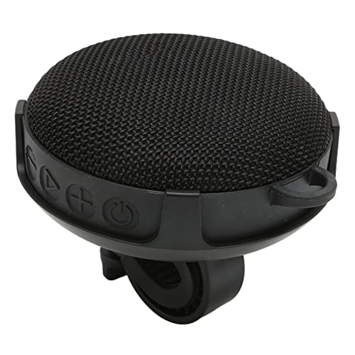 Fahrrad-Bluetooth-Lautsprecher, IP67 Wasserdichter Tragbarer Lautsprecher mit Autohalterung (Schwarz) von ciciglow