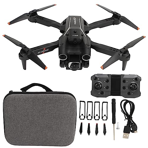 Faltbare Quadcopter-Drohne, K9 FPV RC Quadcopter mit 1080P 4K HD Daul-Kamera, 20 Minuten Flugzeit, Intelligentes Schweben und Hindernisvermeidung, 50-Fach Zoom-WLAN-Drohne von ciciglow