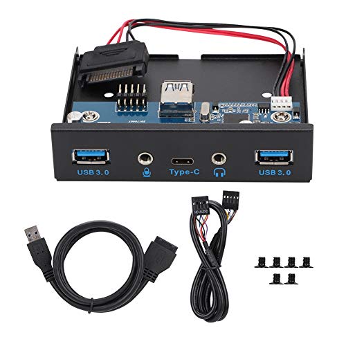 ciciglow Frontplatte, 3,5-Zoll-USB 3.1-Typ-C-Schnittstelle Laufwerk für PC-Computer Desktop-Gehäuse Frontsteckplatz Mainboard von ciciglow