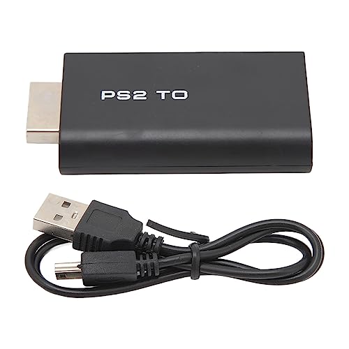 Für PS2-zu-HDMI-Konverter-Adapter, 5 V 1080P Spielekonsolen-Videokonverter Für PS2-Konsole, HDMI- und Fernseher von ciciglow