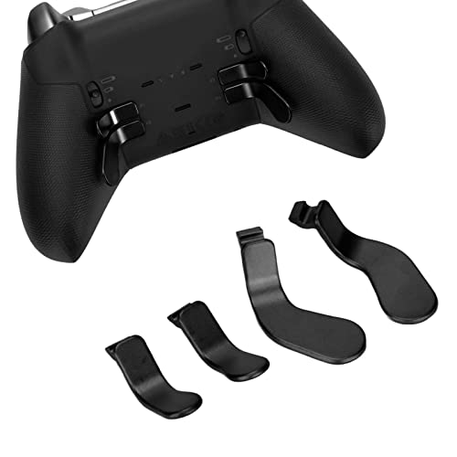 Für Xbox One Elite Controller Serie 2 Modell 1797 Controller-Metall-Ersatzteile, Einschließlich 4 Trigger-Controller-Paddles aus Edelstahl(Schwarz) von ciciglow