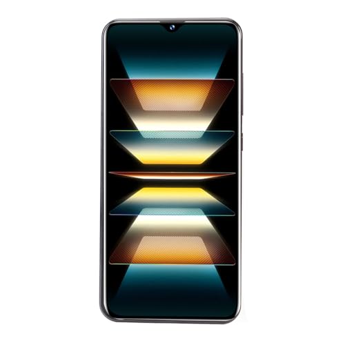Großbild-Wassertropfen-Display, Fortschrittlicher Chip, Dual-Kamera, 12 GB 256 GB Speicher, 4G Entsperrtes Smartphone mit IPS-HD-Touchscreen (White) von ciciglow
