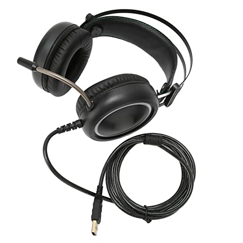 H1 Gaming Headset 7.1 Virtual Surround RGB-Effekte Multifunktions-Over-Ear-Kopfhörer für PC von ciciglow