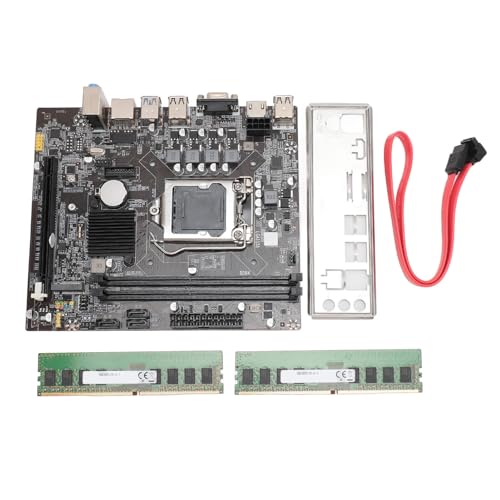 H310 Gaming-Motherboard, LGA 1151 MATX Dual Channel DDR4-Speicher, PCIe 3.0X16, SATA3.0, HDMI, VGA, M.2-Port, USB3.0/2.0-Schnittstelle, Computer-Motherboard (16GB) von ciciglow