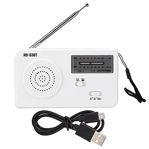 Handkurbel AM/FM Radio, RD-638T Solar Power Notfall Radio mit Taschenlampe 500 MAh Power Bank Telefonladegerät, USB Wiederaufladbar für Camping, Wandern, Indoor Handkurbel AM/FM Radio, RD-638T Solar Power Notfall Radio mit Taschenlampe 500 MAh Power Bank Telefonladegerät, USB Wiederaufladbar für Camping, Wandern, Indoor von ciciglow