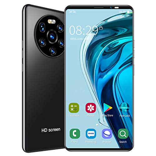 Handy, LANDVO mate40 pro 5,45-Zoll-HD-Bildschirmtelefon Dual Card Dual-Standby-System 128 GB Dual Card Dual-Standby-System High-Definition-Kamera (schwarz) von ciciglow