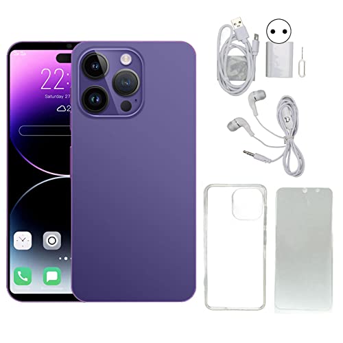 I14pro Handy, 6,1 Zoll 1440 X 3040 HD-Gesichtserkennungs-Smartphone, 2 GB + 16 GB ROM, Dual-SIM, 8 MP Front- + 16 MP Rückkamera, 5500 MAh Akku, WLAN-Handy, Lila I14pro Handy, 6,1 Zoll 1440 X 3040 HD-Gesichtserkennungs-Smartphone, 2 GB + 16 GB ROM, Dual-SIM, 8 MP Front- + 16 MP Rückkamera, 5500 MAh Akku, WLAN-Handy, Lila von ciciglow