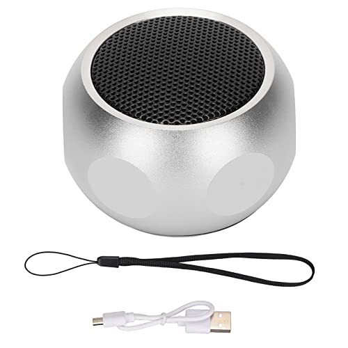 Im Reisekoffer Verpackt, Tragbarer Bluetooth-Lautsprecher, Kabelloser Kleiner Bluetooth-Lautsprecher, Kurzes Design, Wiederaufladbar, Perfekter Mini-Lautsprecher für Reisen, Dusche, Zimmer,(Silber) Im Reisekoffer Verpackt, Tragbarer Bluetooth-Lautsprecher, Kabelloser Kleiner Bluetooth-Lautsprecher, Kurzes Design, Wiederaufladbar, Perfekter Mini-Lautsprecher für Reisen, Dusche, Zimmer,(Silber) von ciciglow