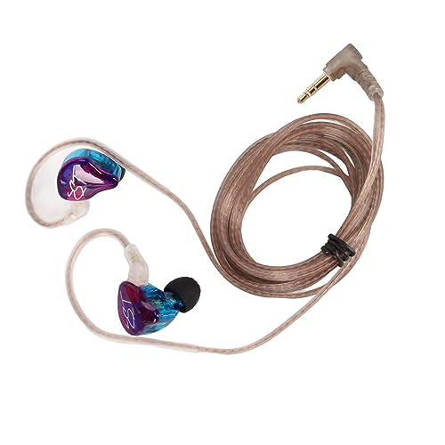 KZ ZST In-Ear-Kopfhörer, Kabelgebundene Stereo-Ohrhörer mit Verlustfreiem Klang, Rechtwinkliger 3,5-mm-Stecker, 1BA 1DD HiFi-Kopfhörer mit Geräuschunterdrückung (Bunter von ciciglow