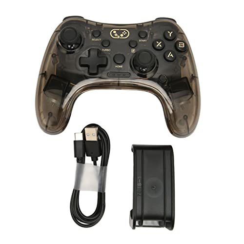 Kabelloser Gaming-Controller, USB-RGB-Hintergrundbeleuchtung, Bluetooth-Gamepad, Eingebaut in Zwei Vibrationsmotoren für PC, Computer, TV für Switch für PS4 PS3 von ciciglow