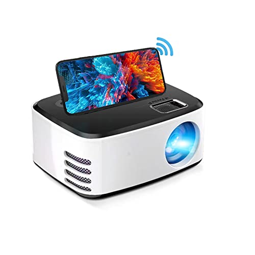 Kabelloser Projektor, 1080P Wifi Projektor, kabelloser Projektor mit eingebauten Lautsprechern, unterstützt WiFi-Bildschirmprojektion, kompatibel mit Android Smartphone von ciciglow
