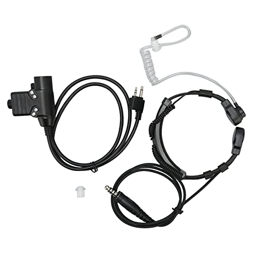 Kehlkopfmikrofon Walkie Talkies Ohrhörer mit U94 PTT, Freisprech-Push-to-Talk Akustikrohr-Ohrhörer-Headset für Alan für Midland Radio für Nautico für GXT-Serie Kehlkopfmikrofon Walkie Talkies Ohrhörer mit U94 PTT, Freisprech-Push-to-Talk Akustikrohr-Ohrhörer-Headset für Alan für Midland Radio für Nautico für GXT-Serie von ciciglow