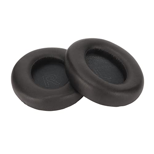 ciciglow Kopfhörer-Ohrpolster, für Anker Soundcore Life Q30 Q35, Schwarz, Proteinleder, Memory-Schaum von ciciglow