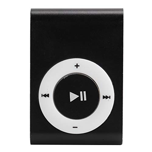 MP3-Player, Tragbarer Digitaler Verlustfreier Musik-Player mit TF-Kartenerweiterung, Kopfhörer und USB-Kabel Zum Laufen Laufen Leicht zu Tragen(schwarz) von ciciglow