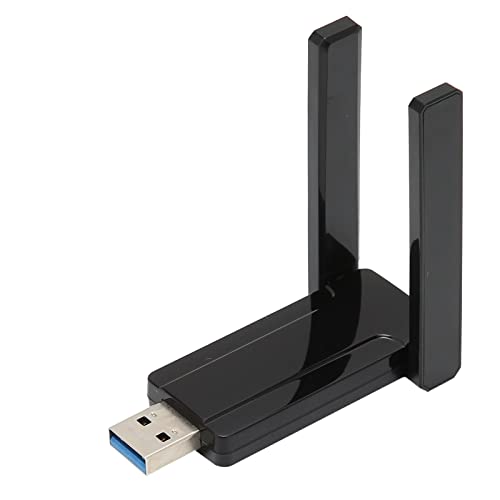 Netzwerkgeräte, 1200M 2,4G+5G Dual-Antenne Dual-Frequenz WiFi Signal Adapter, 2,4GHz/5GHz Wireless USB 3.0 Adapter Fit für Windows XP/7/8/10 von ciciglow