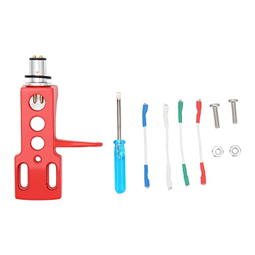Plattenspielerkopf, Halterung aus Vinyl, Stifthalterung für Phonokopf, universell, für Vinyl-Plattenspieler, LP, Ersatz für Phonokopfhalter mit 4 Fäden (rot) von ciciglow