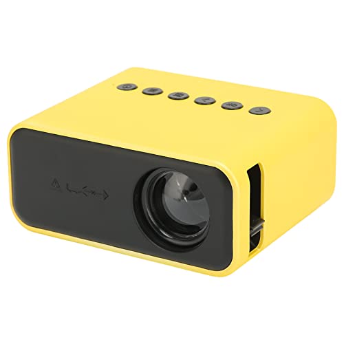 Projektor, 400lm Tragbarer Projektor HD 1080P LED Filmprojektor Videoprojektor für Smartphone Tablet Laptop mit USB AV Speicherkarteneingang (Weiß) von ciciglow