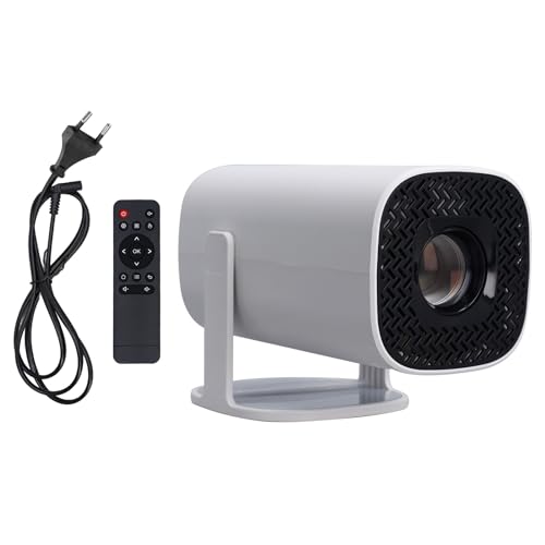 Projektor, 720P, 200 Zoll Bildschirm, Tragbarer Filmprojektor, 10.000 Lm, WiFi6 BT 5.2, um 180° Drehbarer Smartphone-Projektor mit USB-, HDMI- und AUX-Anschlüssen (EU-Stecker) von ciciglow