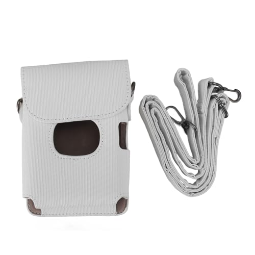 Schutzhülle für Instax Link 2, Smartphone-Fotodrucker-Hülle, PU-Ledertasche mit Verstellbarem Schultergurt (White) von ciciglow