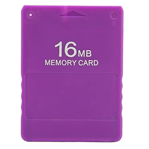 Speicherkarte für, 16 MB Hochgeschwindigkeits-Speicherkarte für Spiele FMCB V1.966 Externe Plug-and-Play-Videospiel-Datenkarte für die 2-Spielekonsole(Violett) von ciciglow