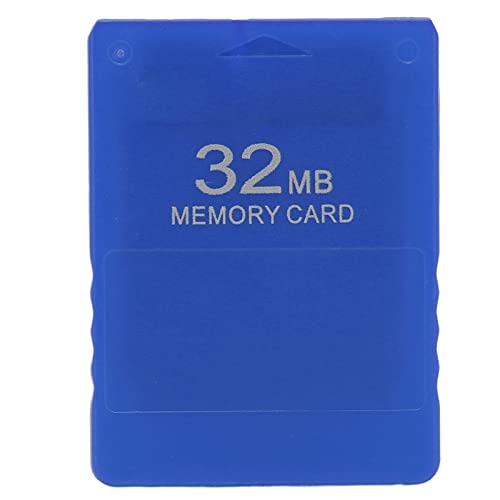 Speicherkarte für, 32 MB Hochgeschwindigkeits-Spielspeicherkarte Plug and Play FMCB1.966 Externe Datenkarte für 2 -Spielekonsole(Blau) von ciciglow