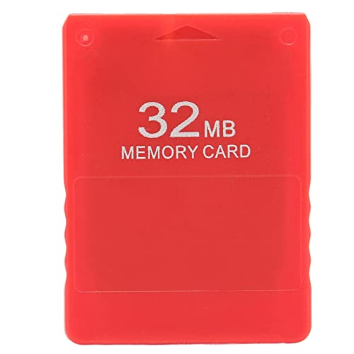 Speicherkarte für , 32 MB Hochgeschwindigkeits-Spielspeicherkarte Plug and Play FMCB1.966 Externe Datenkarte für 2 -Spielekonsole(rot) von ciciglow