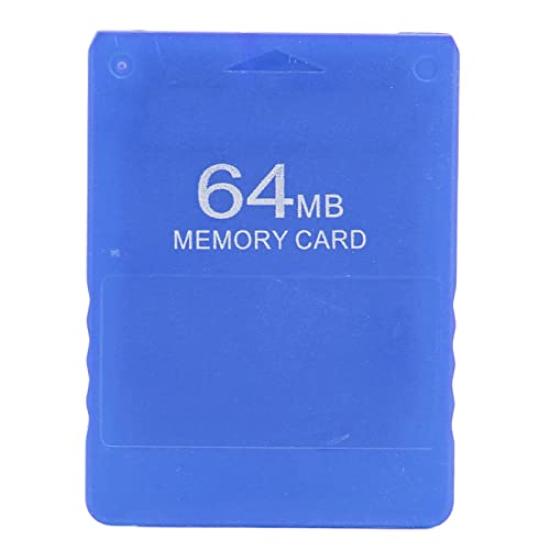 Speicherkarte für PS2, 64 MB Hochgeschwindigkeits-Speicherkarte für Spiele FMCB V1.966 Externe Plug-and-Play-Videospiel-Datenkarte für die Playstation 2-Spielekonsole(Blau) von ciciglow